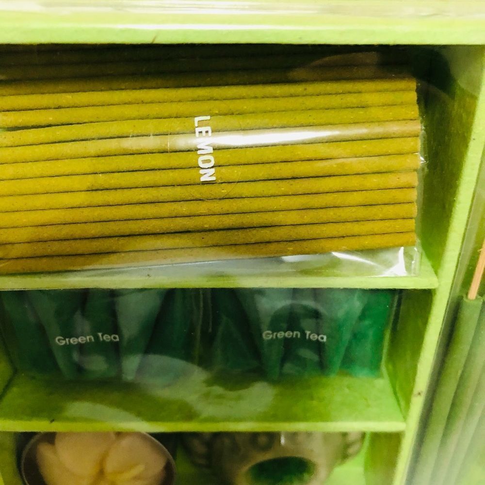 NIB: Incense Gift Set - Green Tea & Lemon‎ - Picture 10 of 11